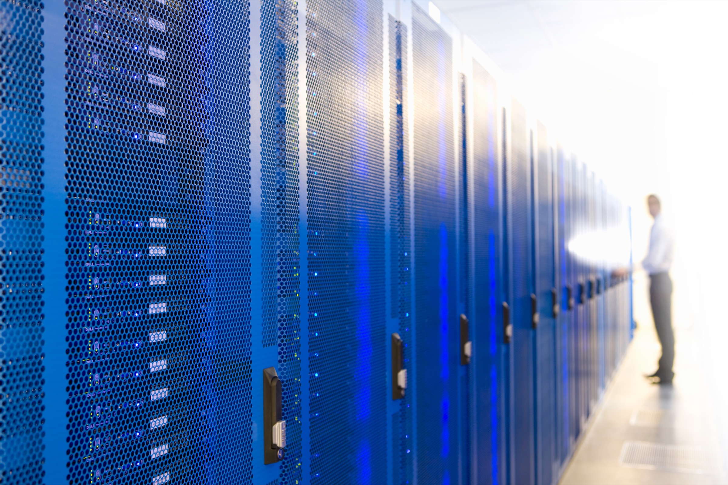 Blue network servers in a data centre